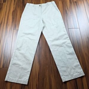 LL Bean Chino Pants Women’s 6 Petite Khaki Tan Classic Fit 100% Cotton Preppy